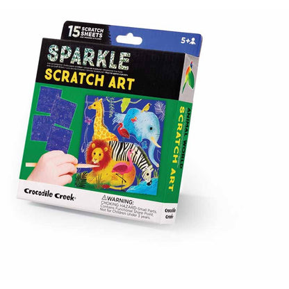 Carte à grater le monde animal