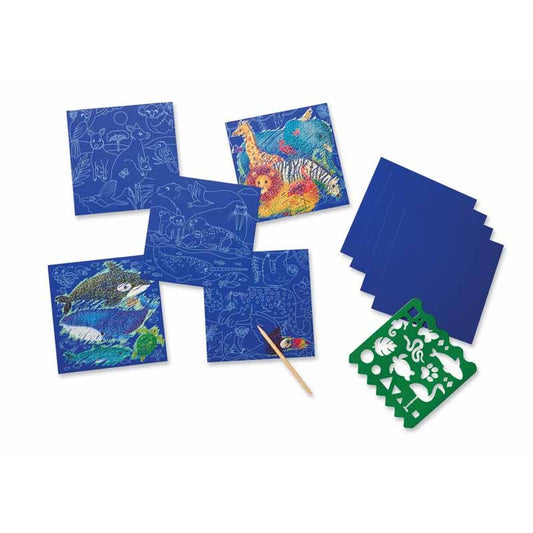 Rubbelkarte der Tierwelt