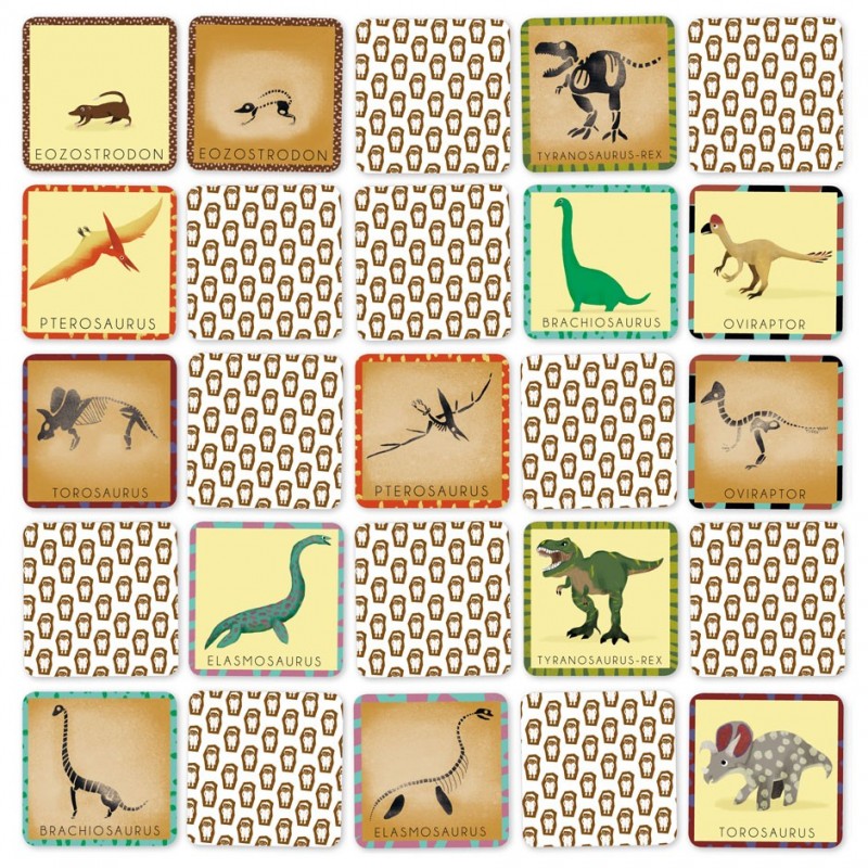 Memory - Le dino et son squelette