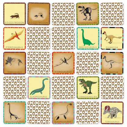 Memory - Le dino et son squelette