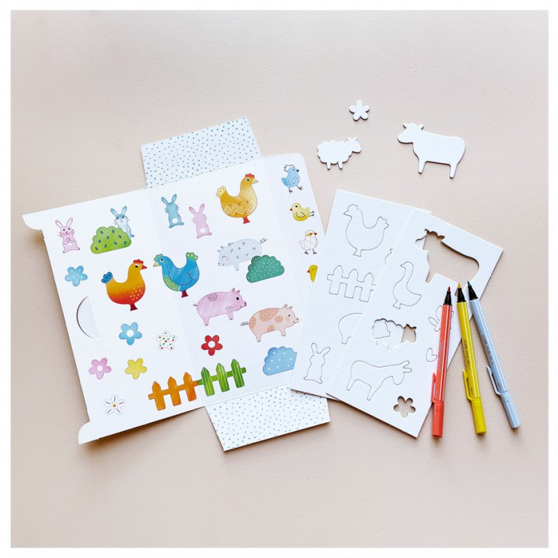 Bauernhof-Schablonen