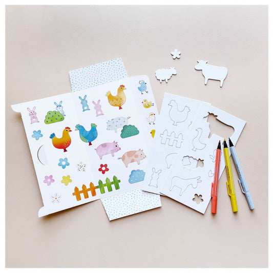 Bauernhof-Schablonen