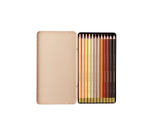 12 Crayons de couleur - Skin tone