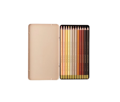 12 Crayons de couleur - Skin tone