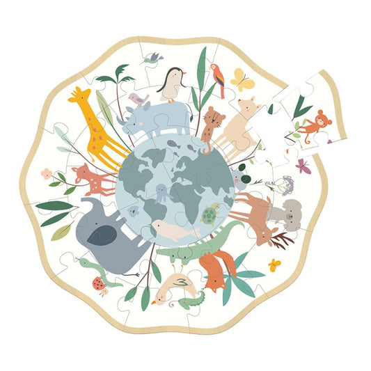 Puzzle rond Le Monde 24 pcs